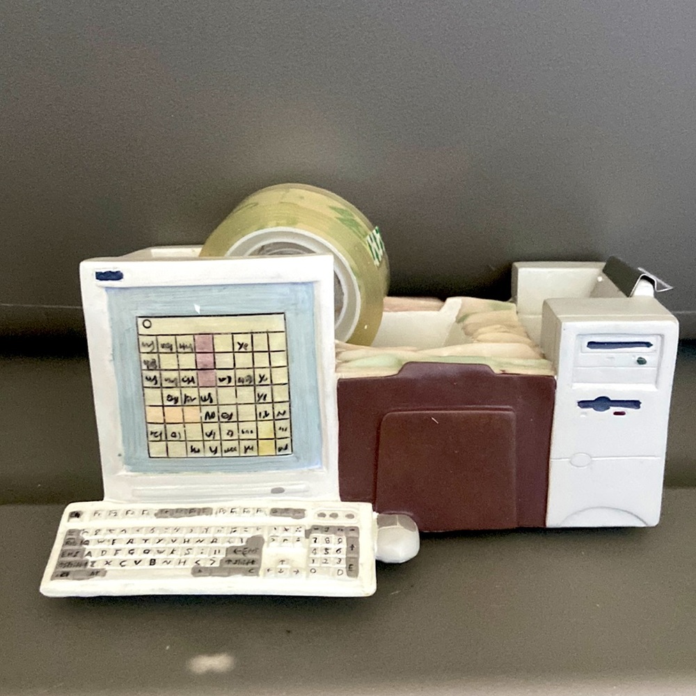 Figi desk novelty tape dispenser AND pencil holder